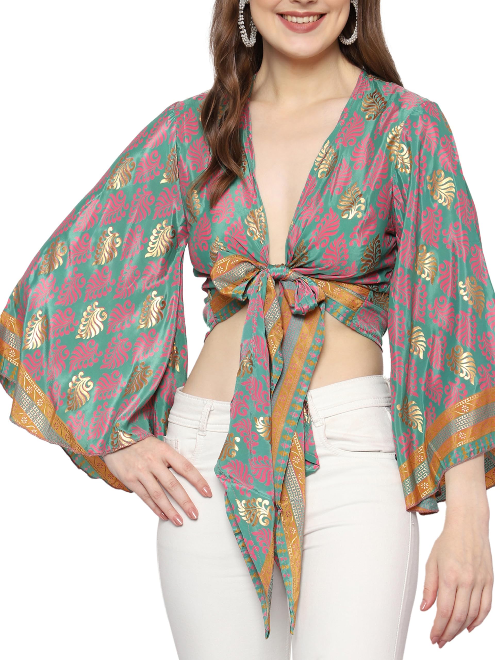 ke kanhaexports KE Kanha Exports top for Women Stylish Western | wrap Tops for Woman | Perfect on Jeans Tops for Woman | Summer top | Beach Outfits Dress for Women Stylish-picture-29