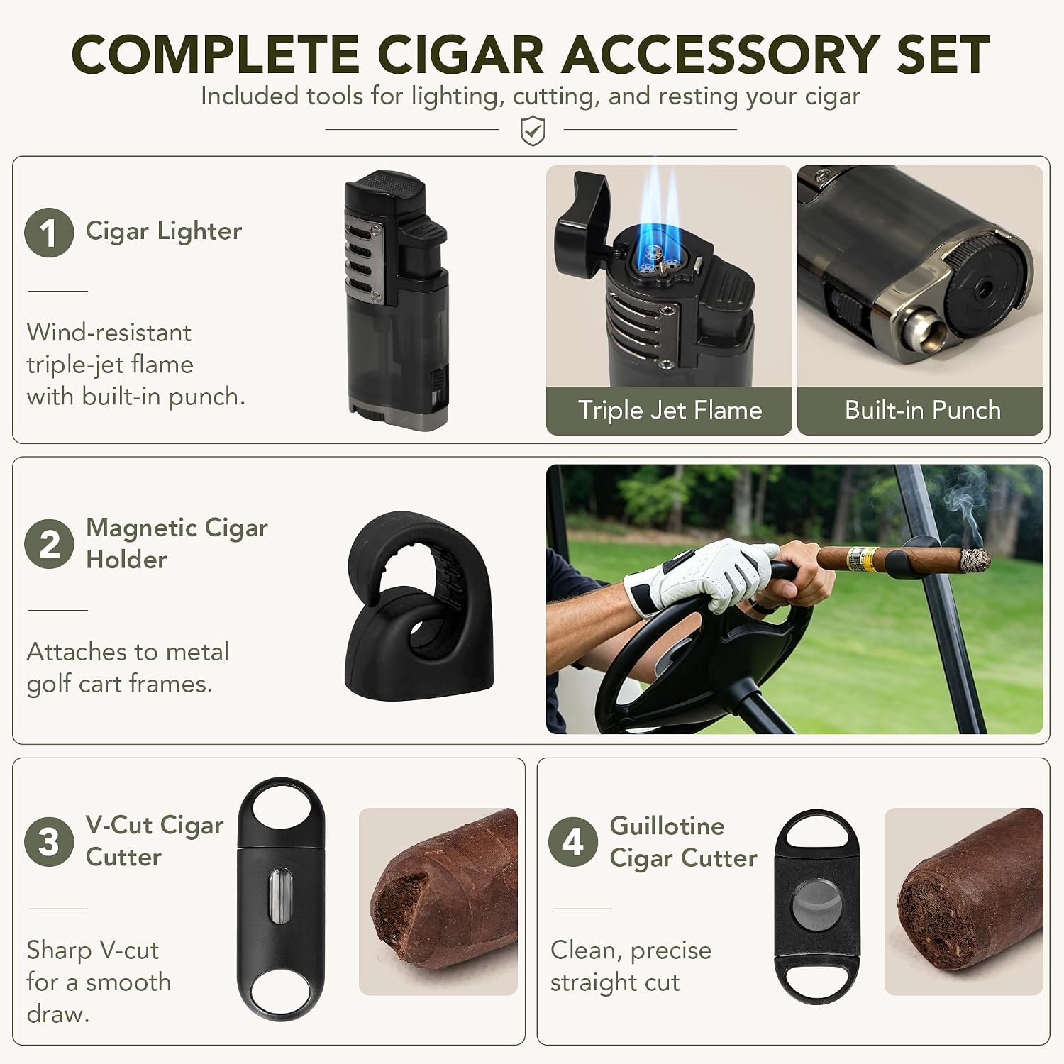 Arctic Loon Travel Cigar Humidor Kit for 10 Cigars up to 60 Ring Gauge image 2