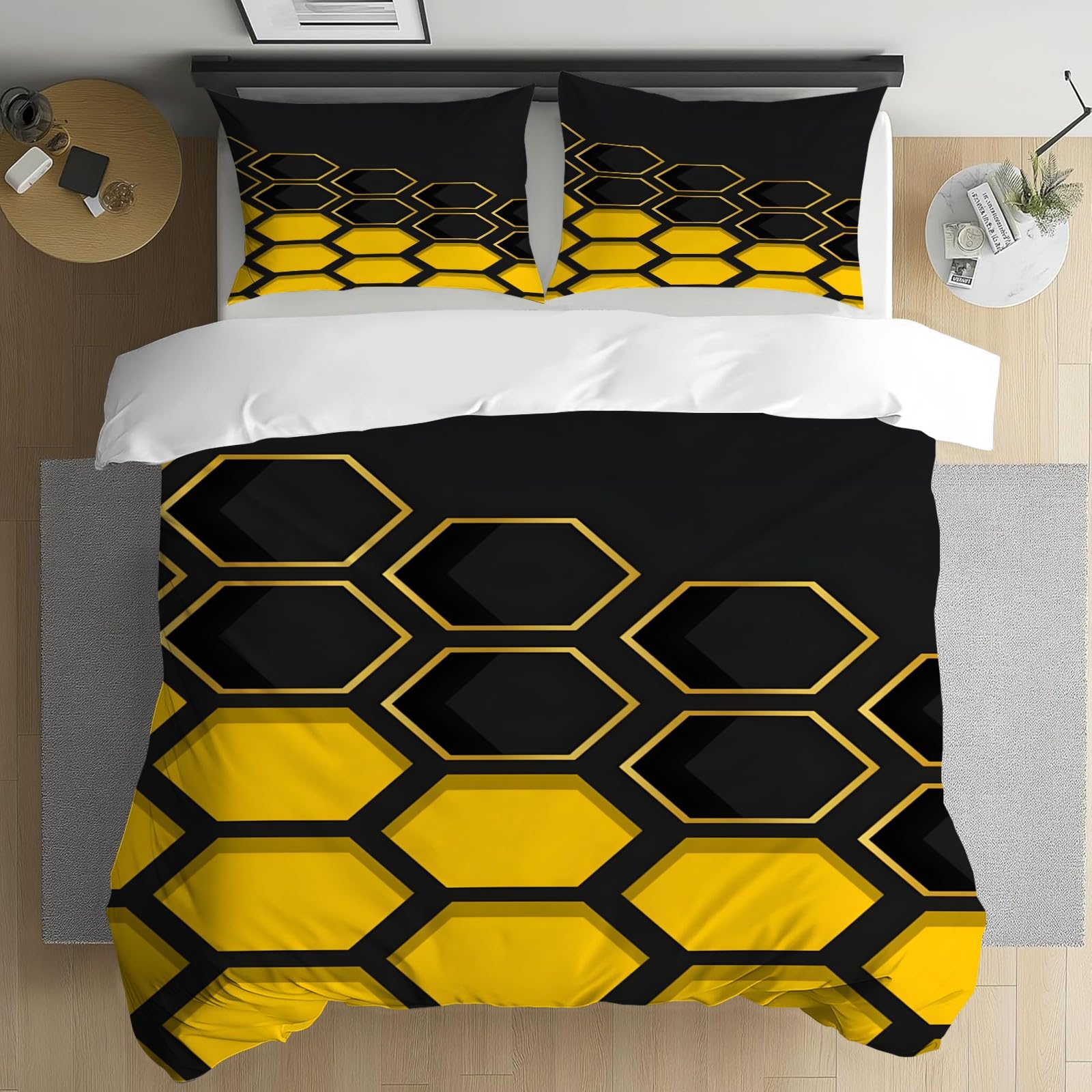 Parure de lit 160x200 alvéole pour remplacer le linge fatigué de votre ado fille ou garçon