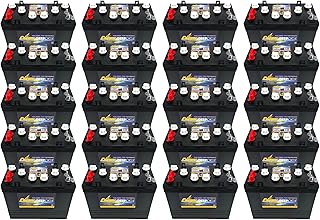 Crown CR-GC150 12V Deep-Cycle Batteries for Golf Carts, RVs, Marine & Solar – Premium Long-Life GC12 Replacement Set of 20