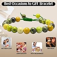 Vista 474 de Amazing Gemstone Crystal Bracelet for Women Men's Gifts - Protection Healing Crystal Bracelet - 8mm Gemstone Beaded Adjustable Bracelet Pulseras