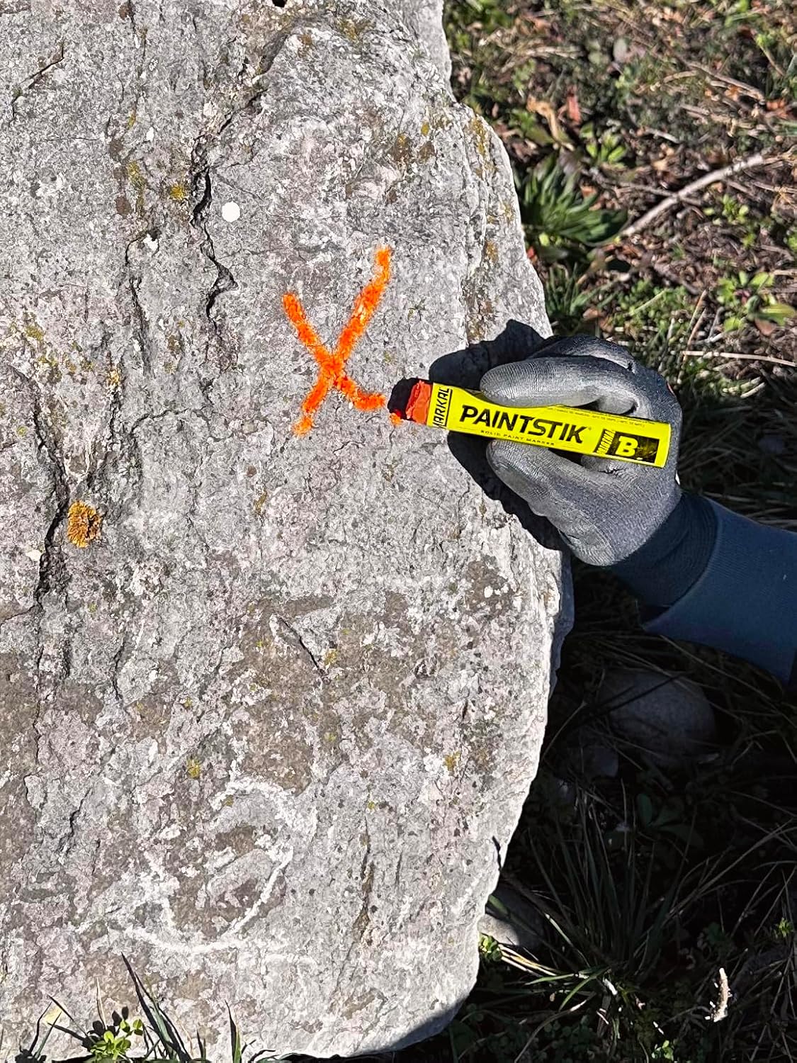 Markal 82832 F Paintstik - Rough Surfaces Solid Paint Marker, Flourescent Red (Pack of 12)