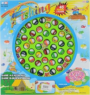 Run Fung Fishing Game 45 Fishes 5 Players For Kids - Unisex, Multi Color
