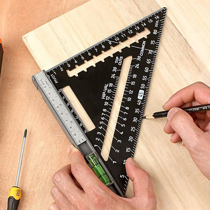 Amazon.co.jp: マルチアングル測定定規、カーペンター三角定規