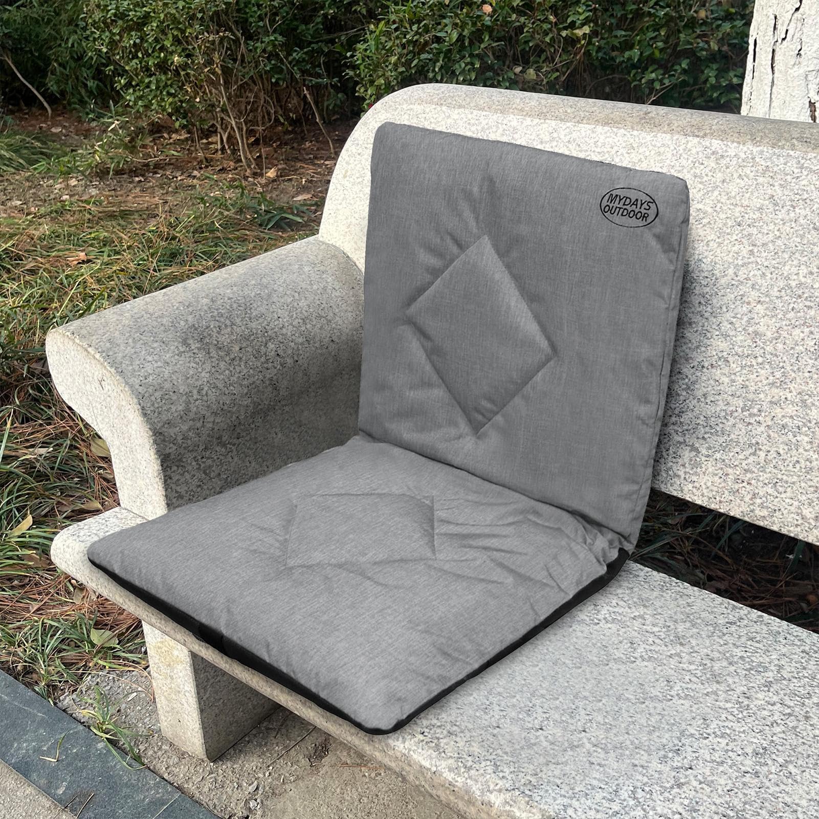 Cojín para Gradas Almohadilla Ajustable con Soporte Lumbar