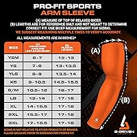 Vista 4 de B-Driven Sports Mangas de compresión prémium Pro-Fit para hombres, mujeres y jóvenes, 44 diseños gráficos, mejoran la circulación