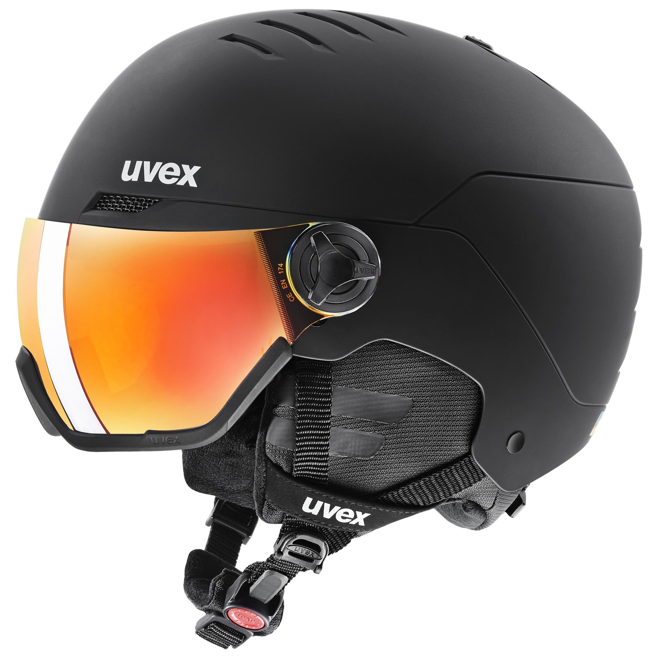 uvex Wanted Visor Visier Skihelm - Navy mat