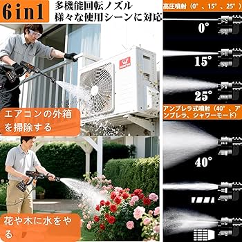 ✨️2025新昇級版✨️ 高圧洗浄機 コードレス 8MPa ブラシレスモーター Amazon | 高圧洗浄機【2025新昇級版モデル 】高圧洗浄機