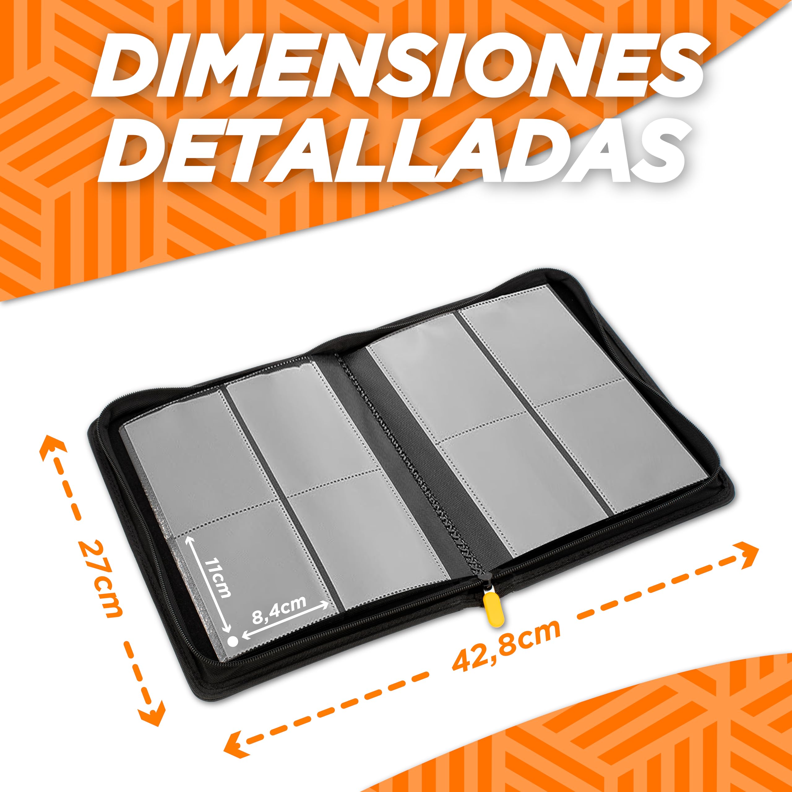 Album toploader para cartas Pokemon, Almacenamiento para 64 Toploaders y 64 Sleeves, Total 128 Cartas, Album para toploader sin anillas, accesorios para guardar tus cartas Toploader (1 Album toploader para cartas Pokemon, Almacenamiento para 64 Toploaders y 64 Sleeves, Total 128 Cartas, Album para toploader sin anillas, accesorios para guardar tus cartas Toploader (1