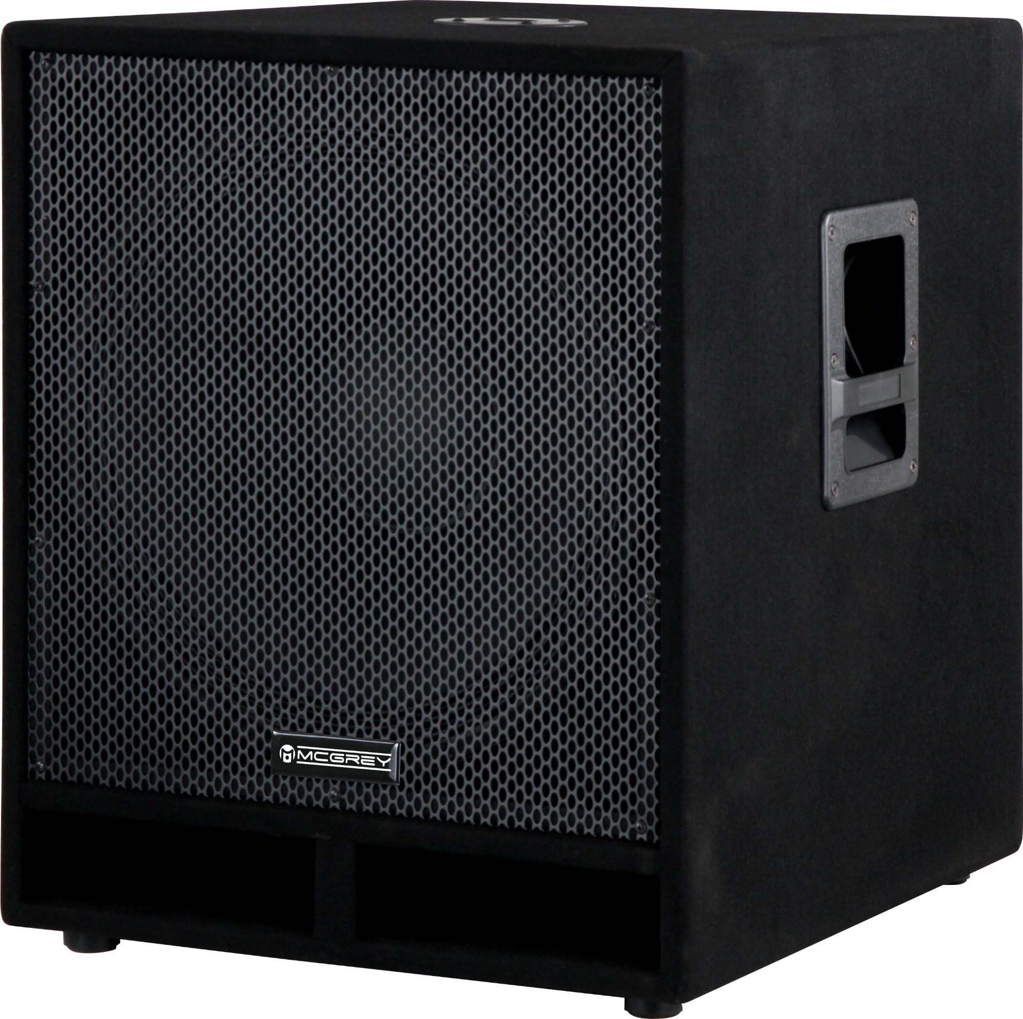 McGrey PAS-118 Passiv-Subwoofer 2X Set - 18" Woofer - Belastbarkeit: 450 Watt (RMS) - Impedanz: 4 Ohm - Frequenzgang: 38 Hz - 1,5 kHz - Anschlüsse im Klinken- und SPK-Format - Robustes Holzgehäuse