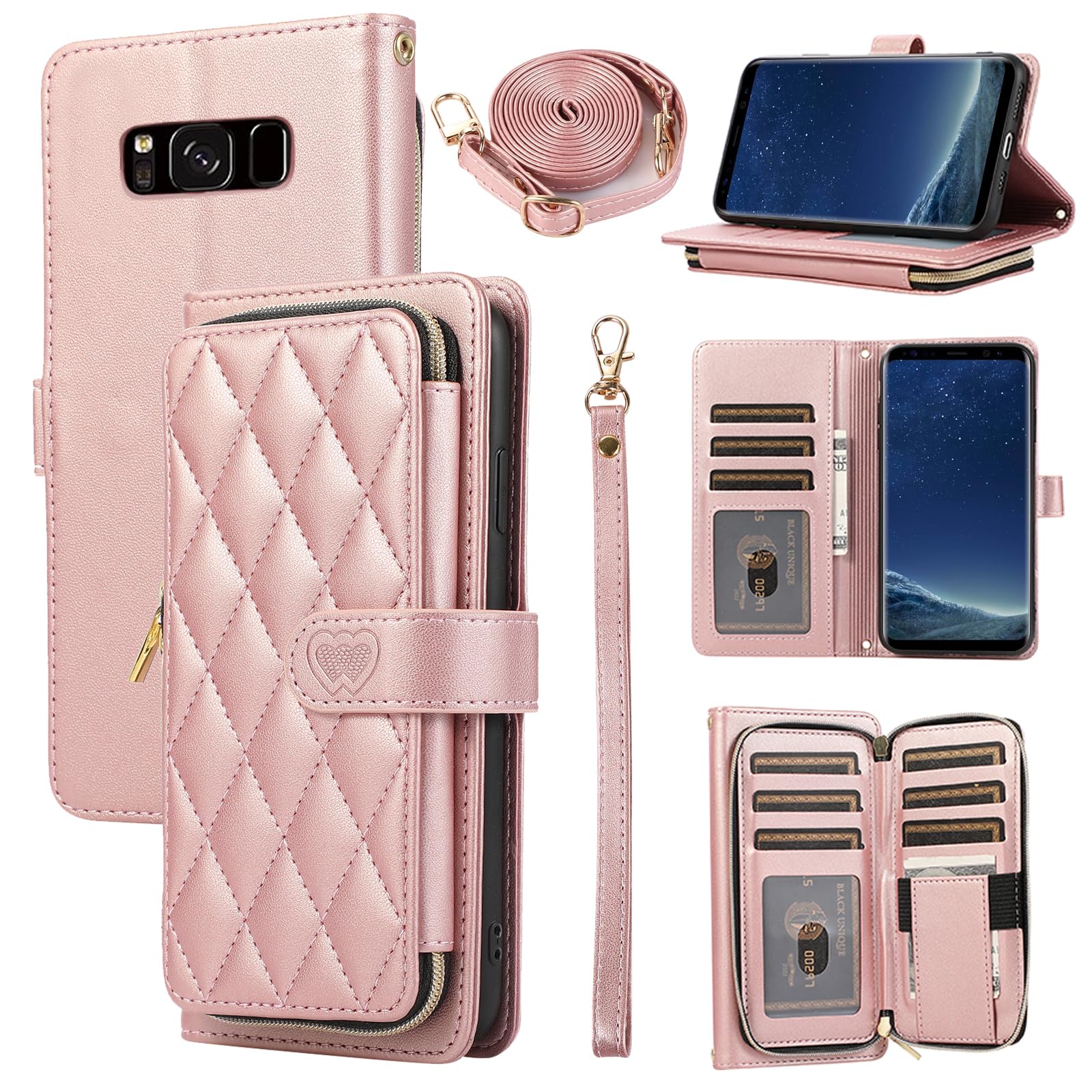 Furiet Phone Case for LGLLQB SM S8 Rose Gold