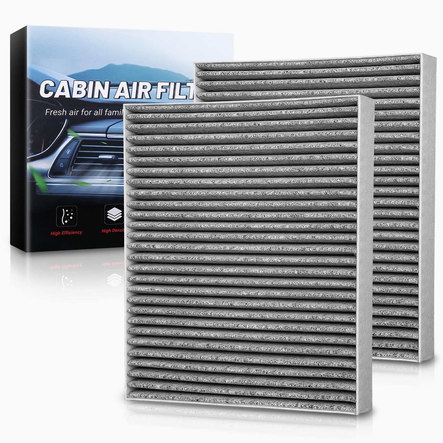 Auto Dynasty Cabin Air Filter Pack of 2