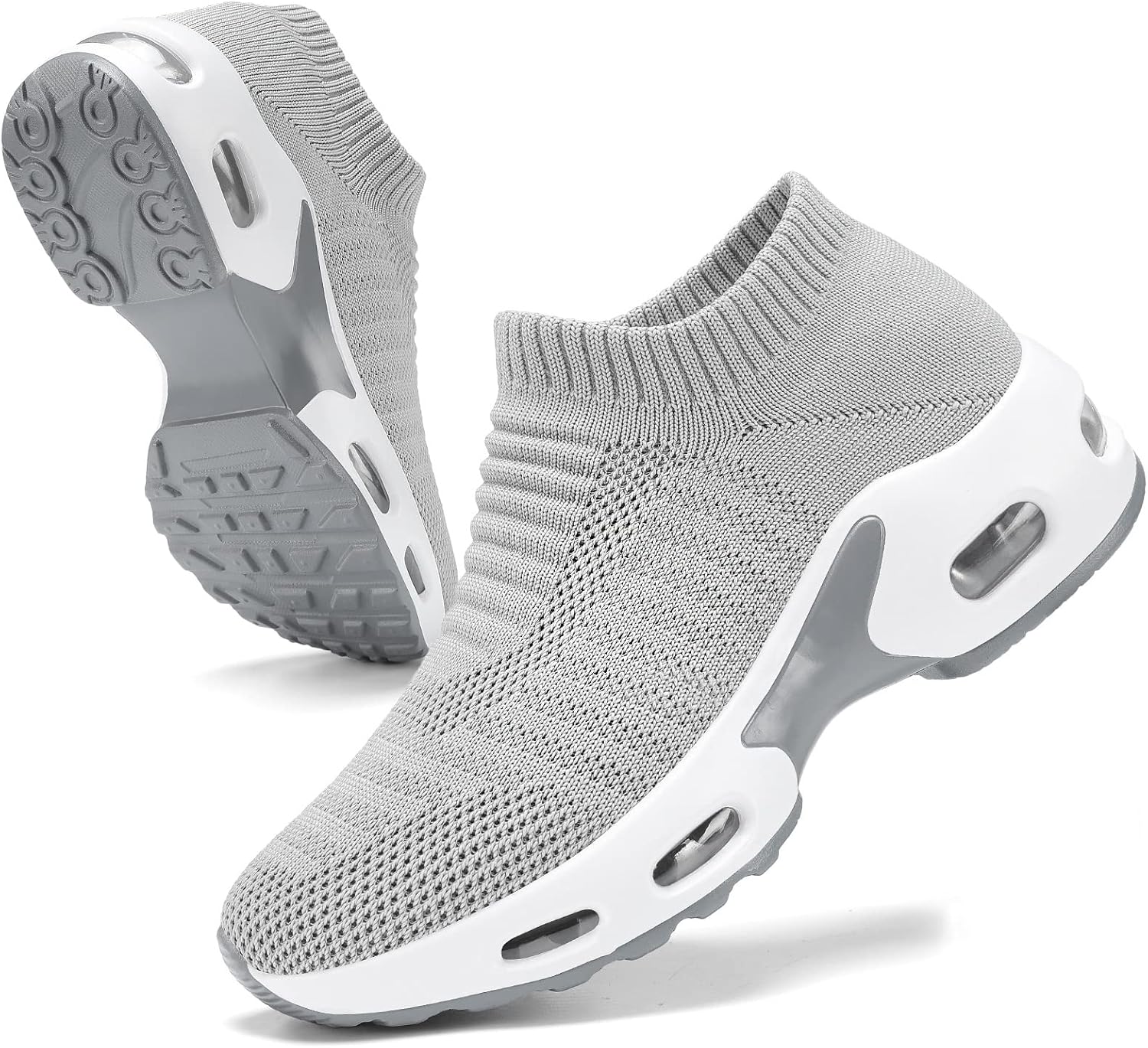 MRIP Women Walking Shoes Mesh Sneakers for Shoes for Slip on Sock Sneakers Women Nurse Loafers Light Weight Air Cushion Running Work Shoes