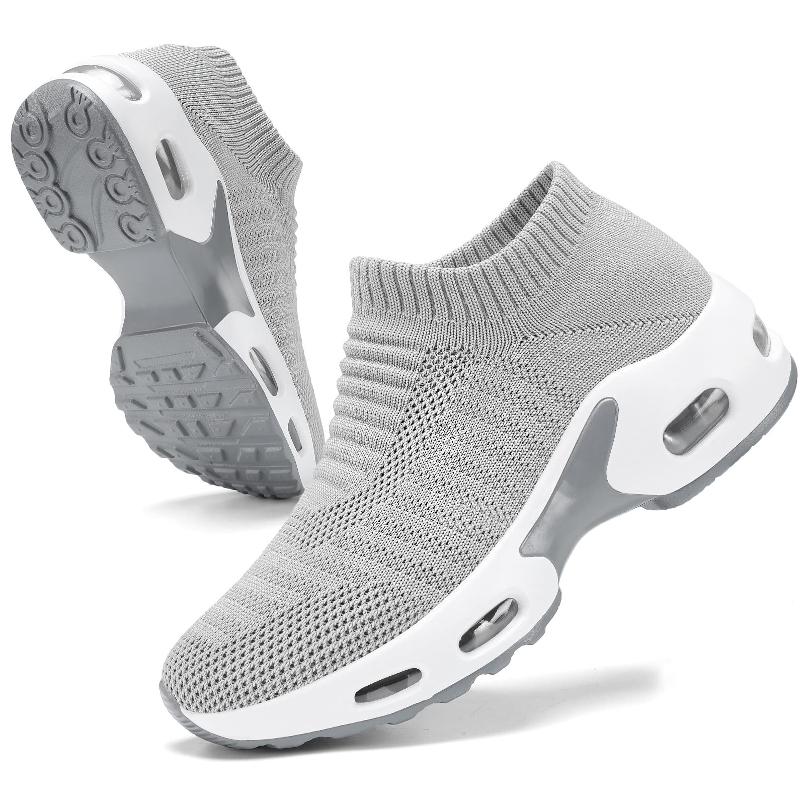 MRIP Women Walking Shoes Mesh Sneakers for Shoes for Slip on Sock Sneakers Women Nurse Loafers Light Weight Air Cushion Running Work Shoes