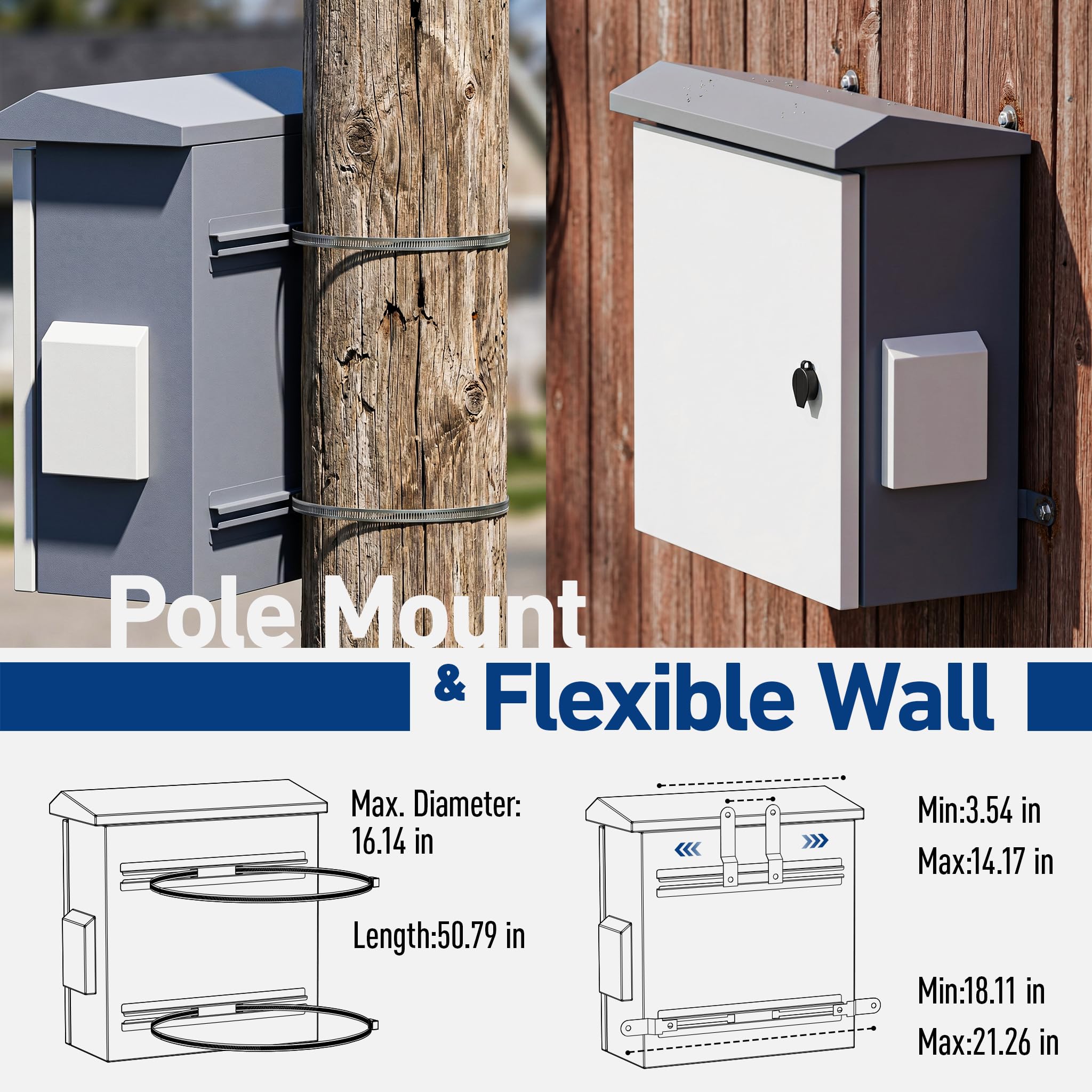 Outdoor Electrical Box with Thermostat Fan, IP65 Steel Enclosure — Amazon image 7