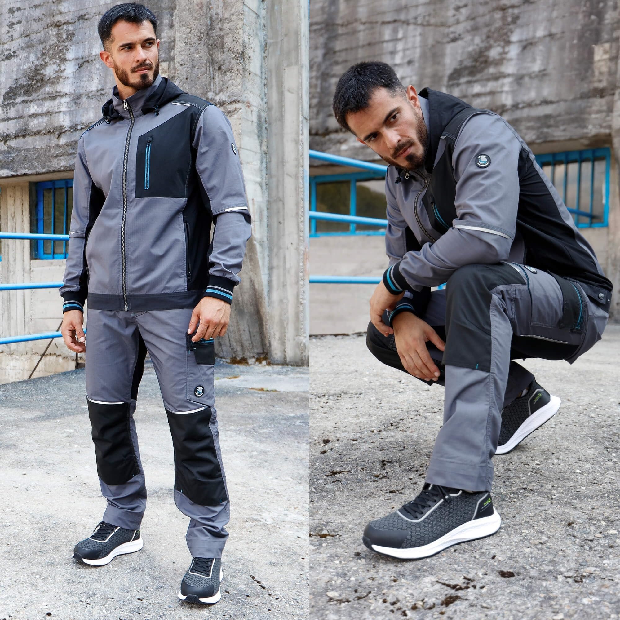 Revolt Ripstop Pantaloni da Lavoro Uomo Elasticizzati - Pantaloni da Lavoro Uomo Stretch con Spandex