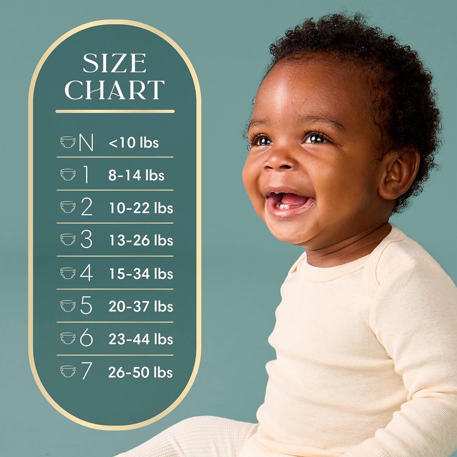 Pampers Amore, Size 2 (10-22 lbs), 186 Count, Our Best Diaper – Hypoallergenic & Fragrance Free, Up to 100% Leakproof, Soft as Cashmere - Image 13