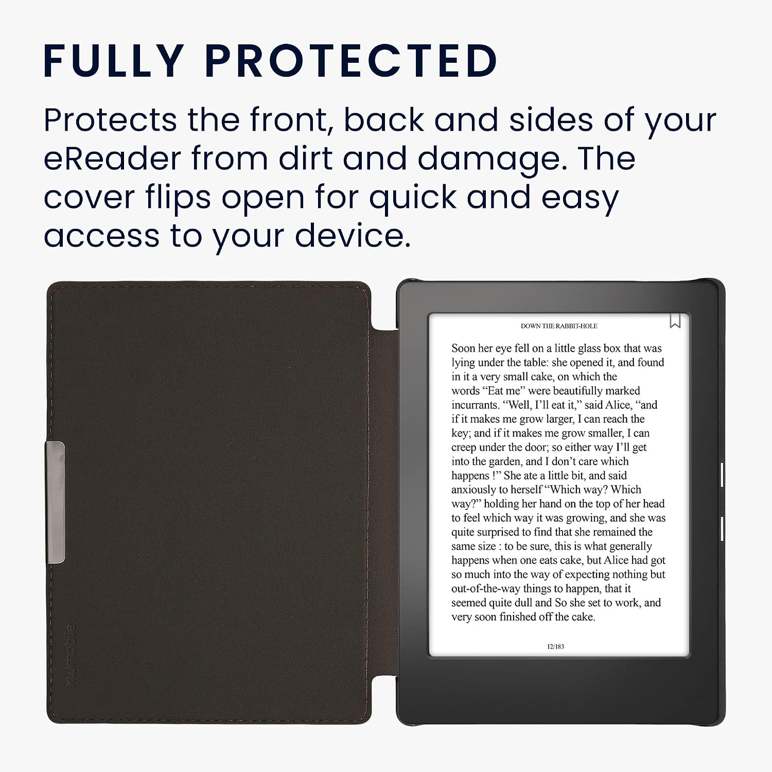 kwmobile Case Compatible with Kobo Aura H2O Edition 1 Case - Cover for eReader with Magnetic Closure - Mint