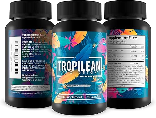 Miniatura 4 de Tropilean Pro Detox - Desintoxicación de cuerpo completo - Ayuda a eliminar toxinas para la salud general - Limpiador corporal de desintoxicación