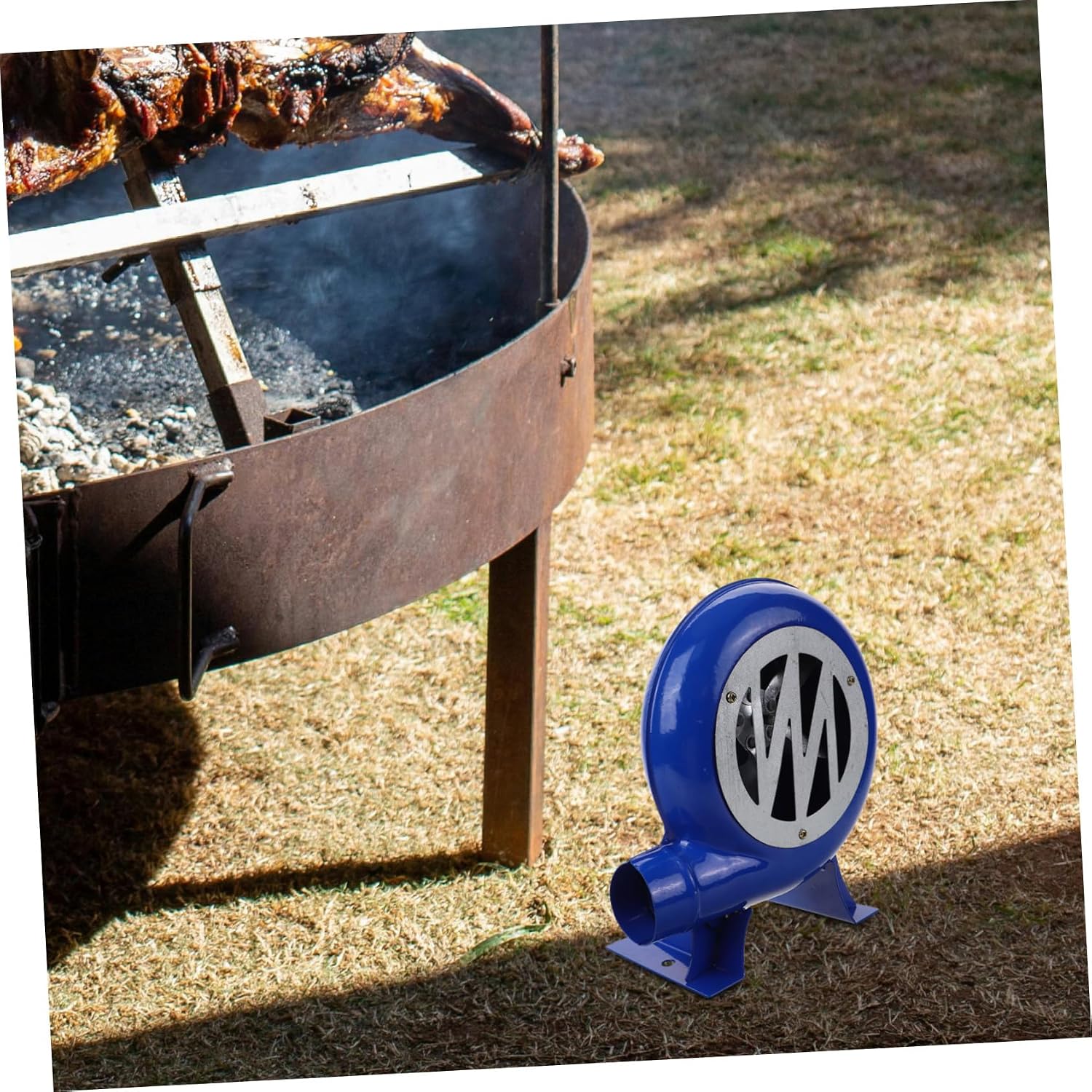 SEWACC Manual Handheld Bbq Fan Blower for Outdoor Grilling Small Fire Pit Air Blower Equivalent to 120w Utility Fireplace Fan for Camping and Home Use