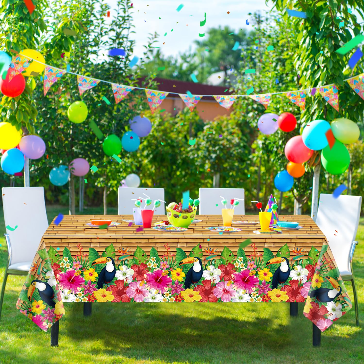 Morbuy Nappe De Table Carrée, Motif Feuilles De Plantes Nappes