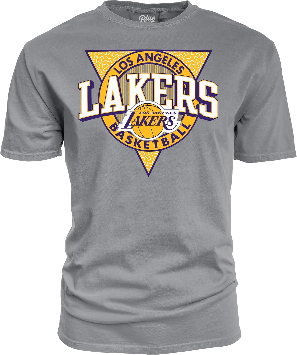 Blue 84 NBA Unisex-Adult NBA Officially Licensed T-Shirt Ringspun Triblock Gray