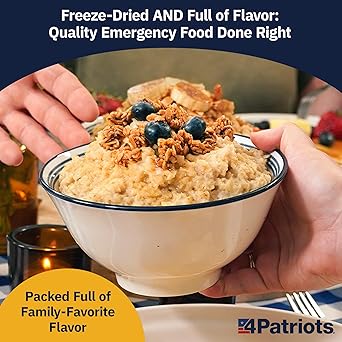 4Patriots 1-Week Survival Food Kit: Emergency Food Supply Designed to Last 25 Years, 42 Servings