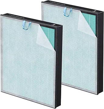 Vital 200S-P Smoke Remover Replacement Filter for LEVOIT Vital 200S Vital 200S-P Air Purifier, 3-in-1 HEPA with High-Efficiency Activated Carbon Filter, V-ital 200S-RF-SR (LRF-V201-BUS), 2 Pack, Blue