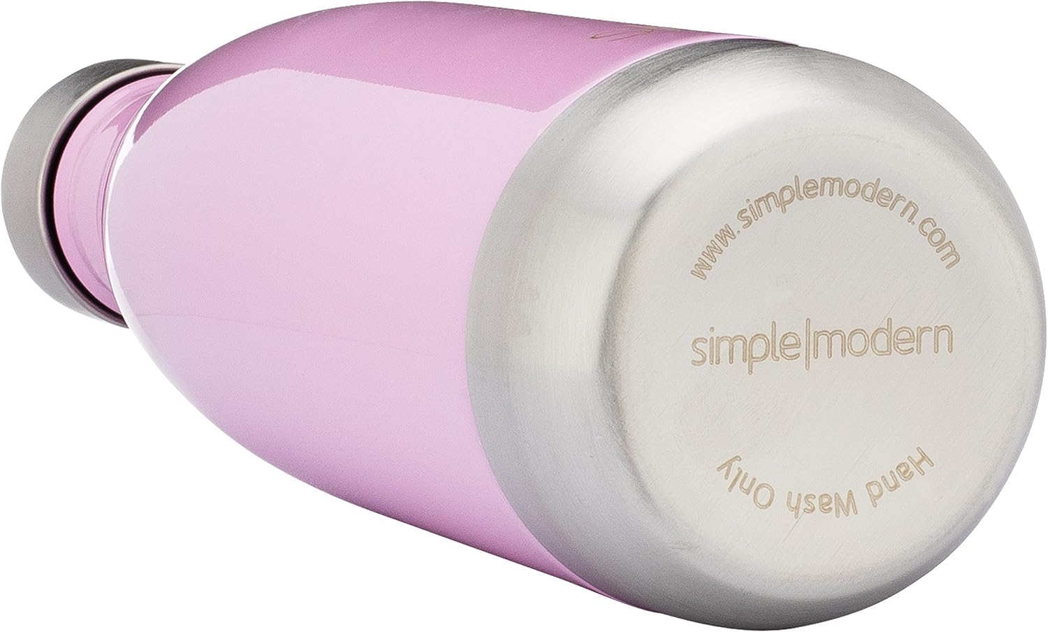 Simple Modern 9 Ounce Wave Water Bottle - Vacuum Insulated Stainless Steel Flask - Double Wall - Leakproof Kids -Blush