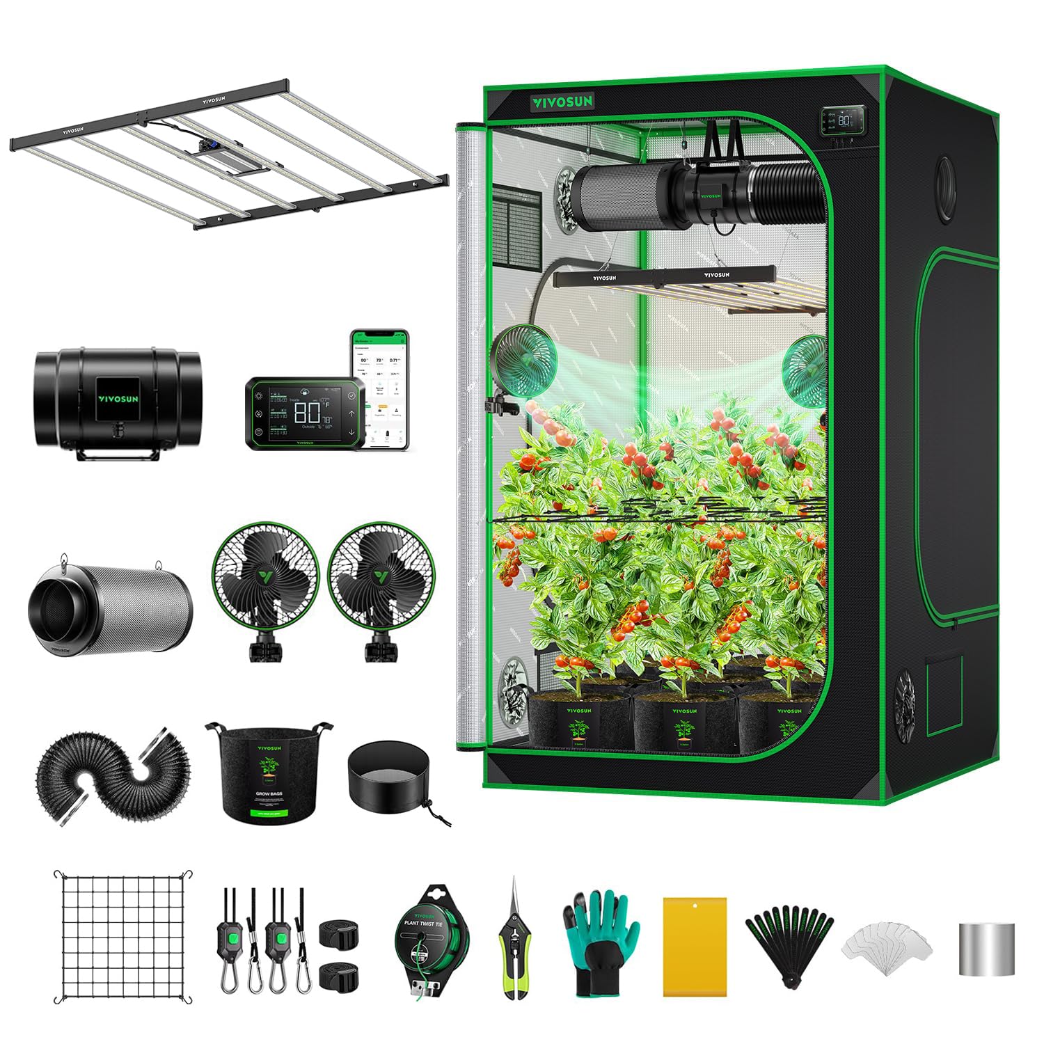 Amazon.com: VIVOSUN GIY Smart Grow Tent Kit System 5x5 WiFi