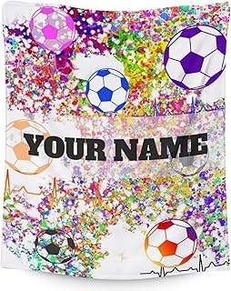 Personalized Soccer Blanket Gifts with Name - 40