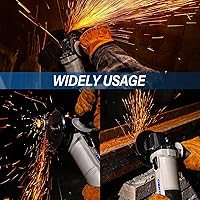 Vista 6 de Amoladora angular, herramienta eléctrica: DEKOPRO - Amoladora angular de 4-1/2 pulgadas y 7.5 amperios con cable eléctrico, herramientas con muela