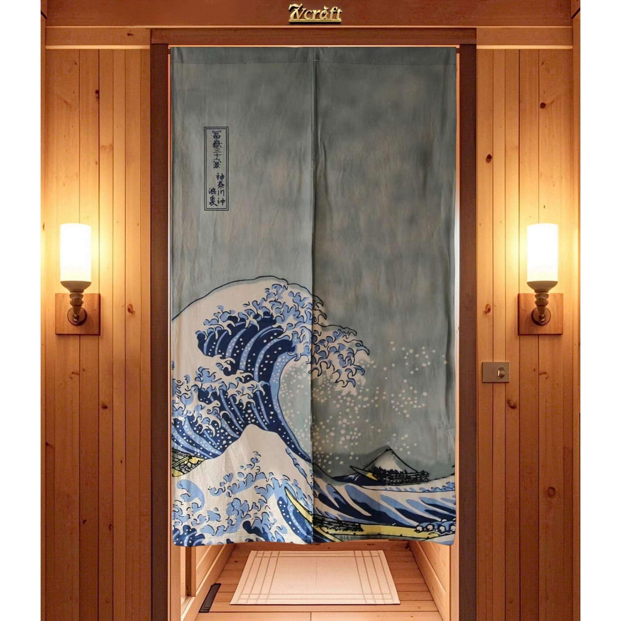 Amazon.com: 7vcraft Handmade Shibori Noren Curtain/Japanese Door
