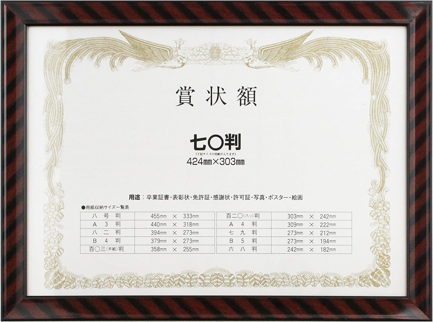 イワタ Iwata PSKR-PET-SP-70 Picture Frame, Award Frame, Gold Rack, Resin Frame, PET Size, Size