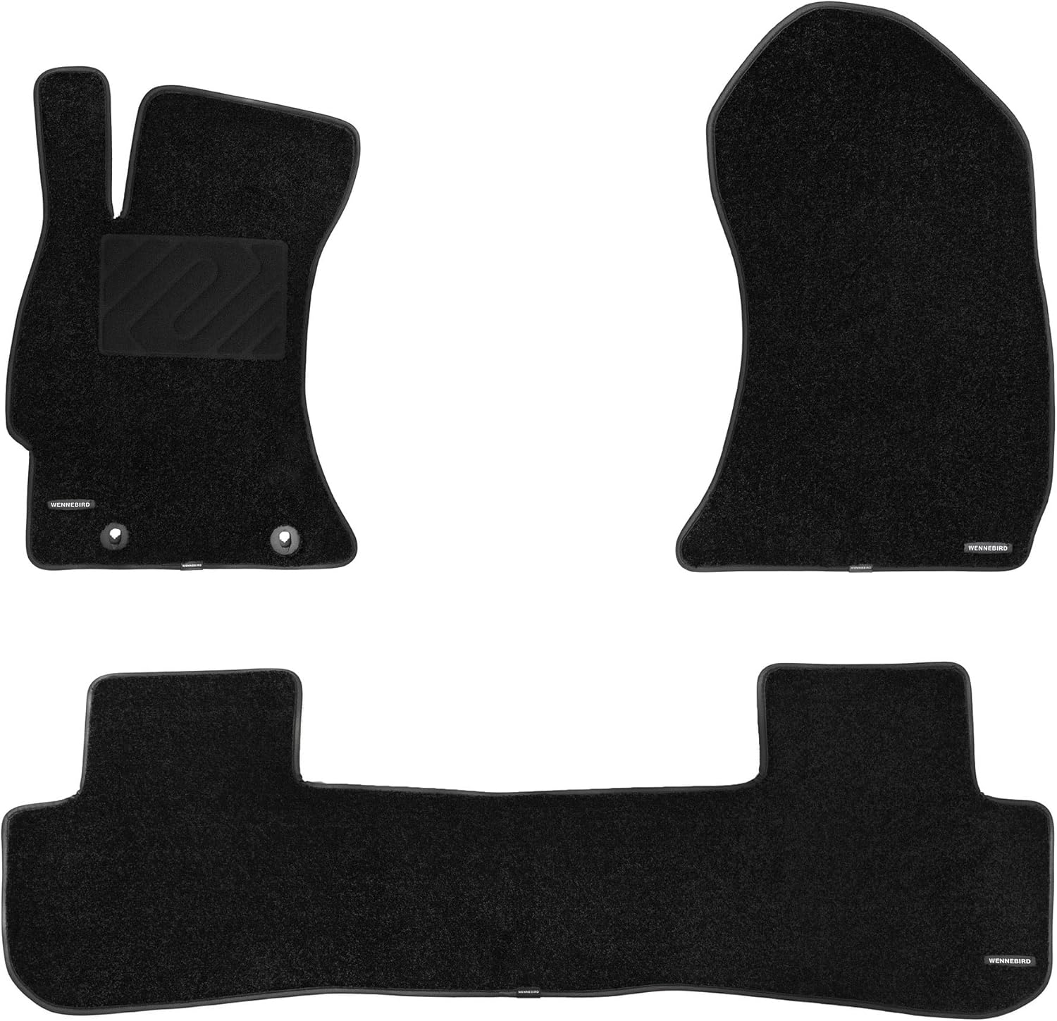 WENNEBIRD Superior Carpet Floor Mats for 2014-2018 Subaru Forester, 0.6-Inch Ultra-Thick, Noise-Reducing, All-Weather Waterproof Anti-Slip – 3-Pc Set