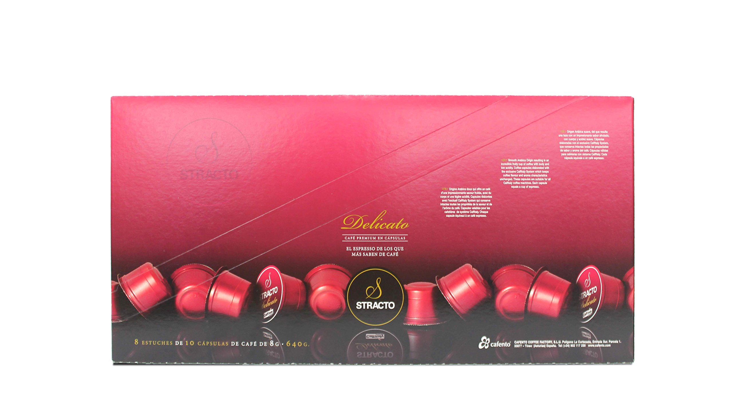 Stracto - Cápsulas de Café - Tray Box Delicato - Estuche 80 Unidades