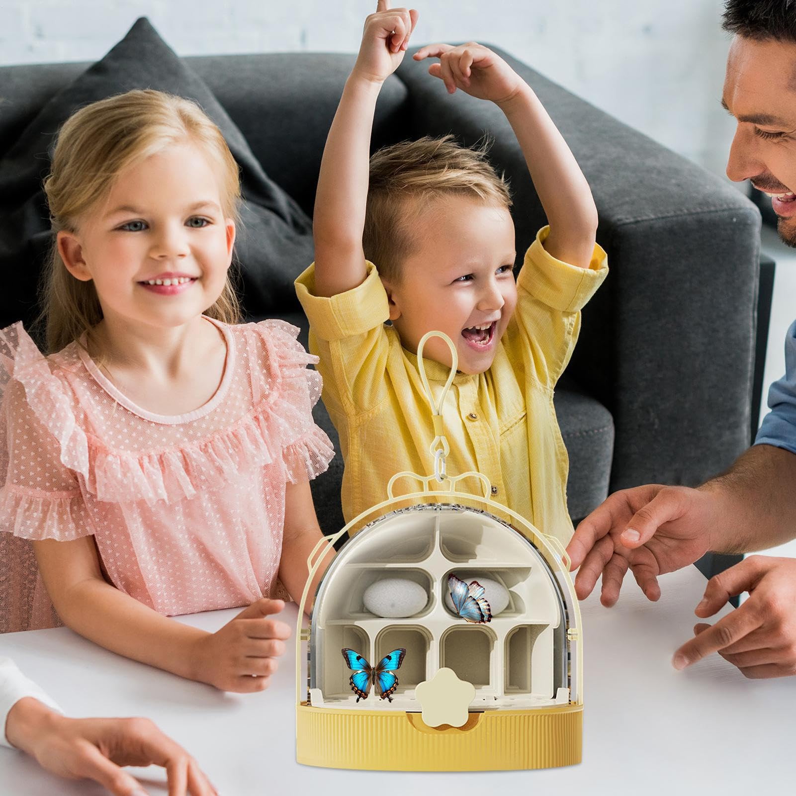 De Cría De Seda – Contenedor De Crianza De Observación De Insectos, Hábitat Transparente para | Insectos Educativos, Estuche De Crianza De Caracoles Mariposas, Vivarium Mascota — view 2
