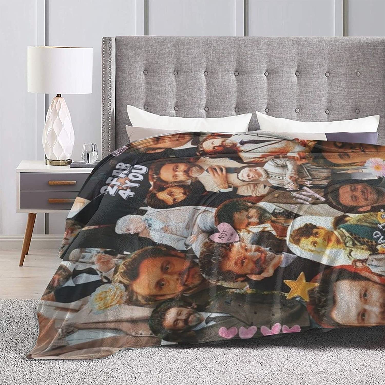 SLEEP ZONE Fleecedecke Grau – Superweich & Flauschig, 127x152 Cm, Perfekt Für Couch, Bett & Camping