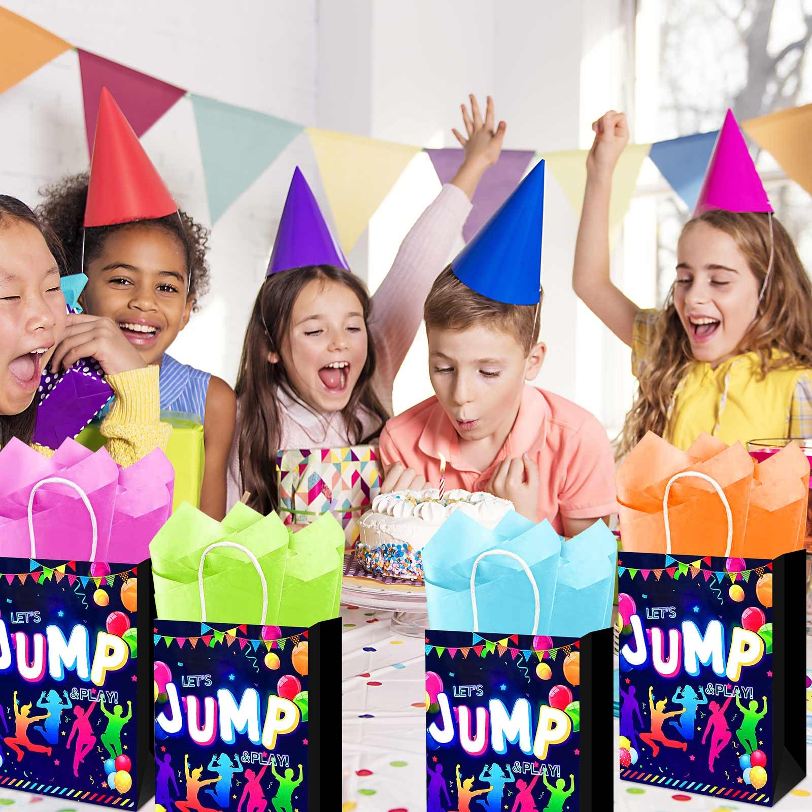 Amazon.com: Bolsome 24Pcs Jump Party Favor Bags with Tissue Paper