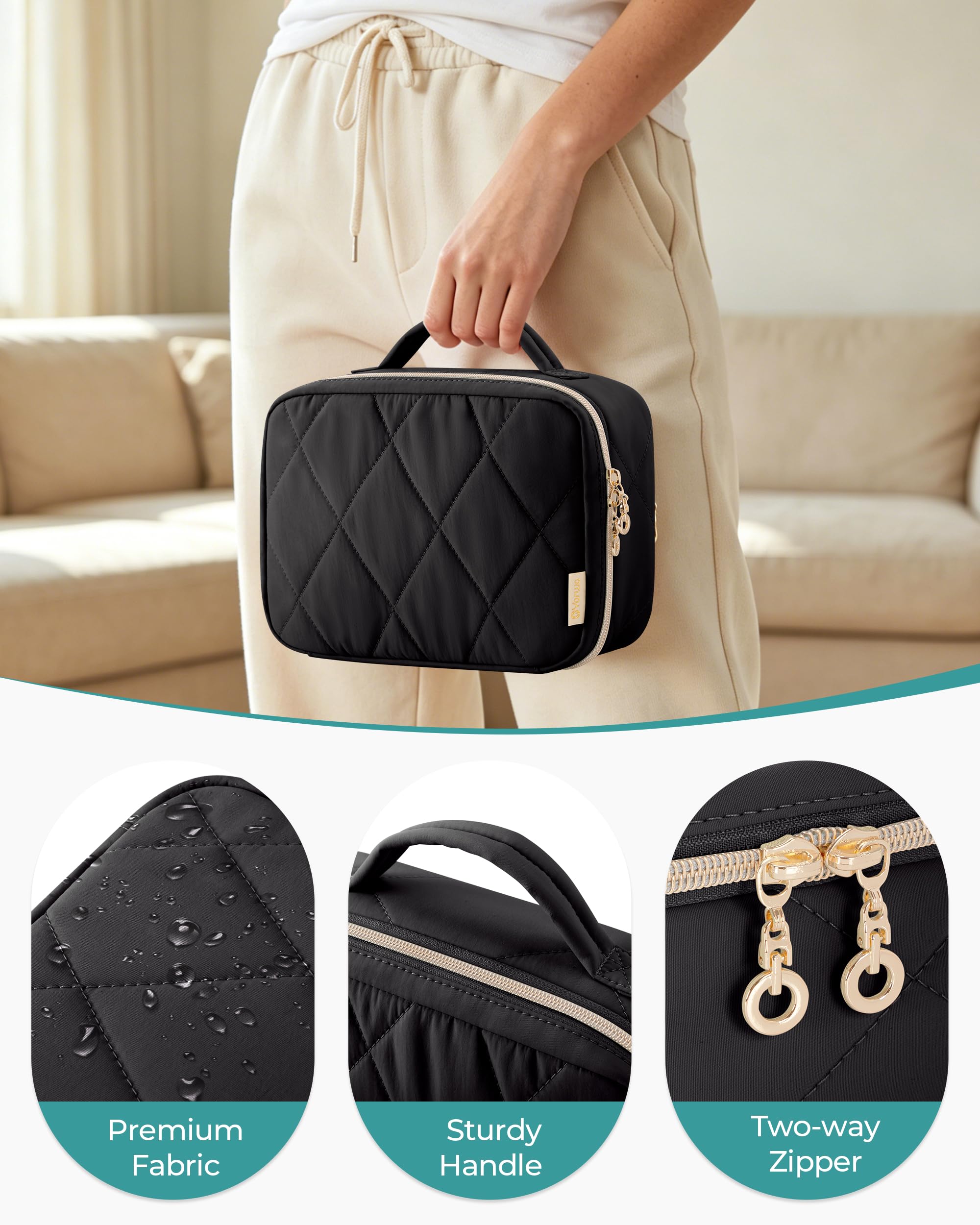 YARWO Nevera Pequeña Portátil para Insulina, Bolsa para Diabéticos, Negro