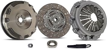 Clutch Conversion Flywheel Kit 06-080SMF-11 Compatible With Equator Base Premium Frontier S SE SV XE 2005-2019 2.5L 2488CC | GAS DOHC Naturally Aspirated Ceramic Sprung Disc