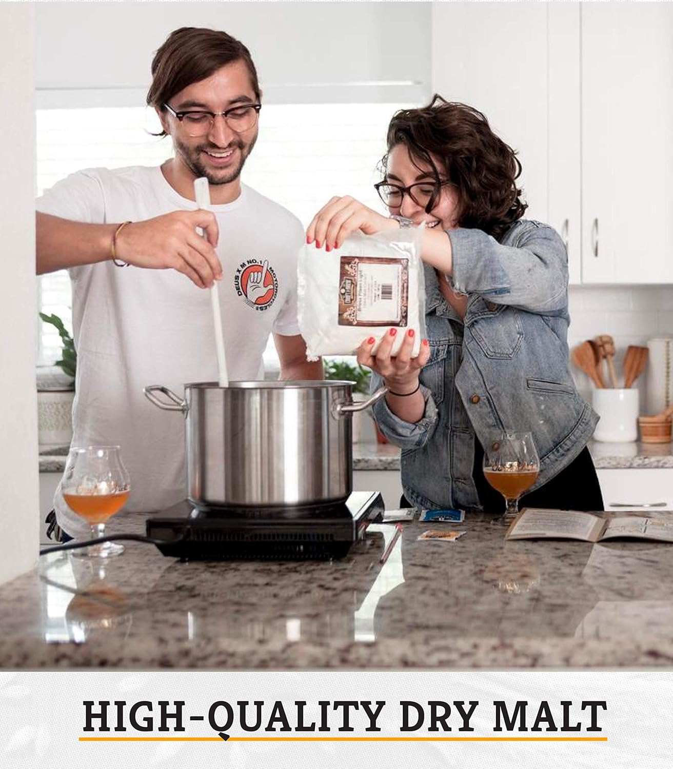 Craft a Brew - Dry Malt Extract for Brew Kit - 6.25 Pounds Traditional Dark - All Purpose Base Extract - For Any Beer Style - Effective Fermentation