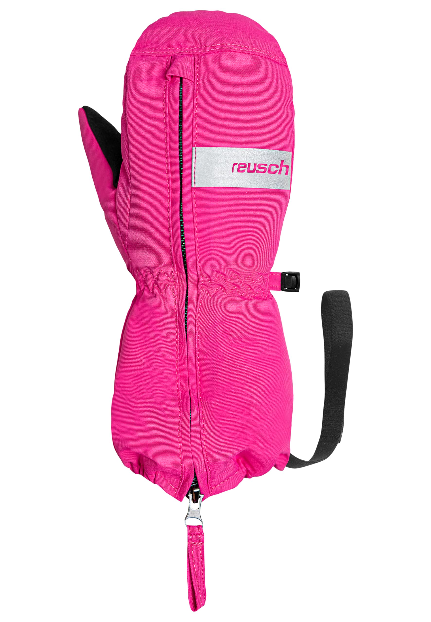 Reusch Moritz Mitten - Manoplas cálidas, Resistentes al Viento y Transpirables, Guantes de Invierno para bebés, niños y niñas con práctico Cierre de Cremallera