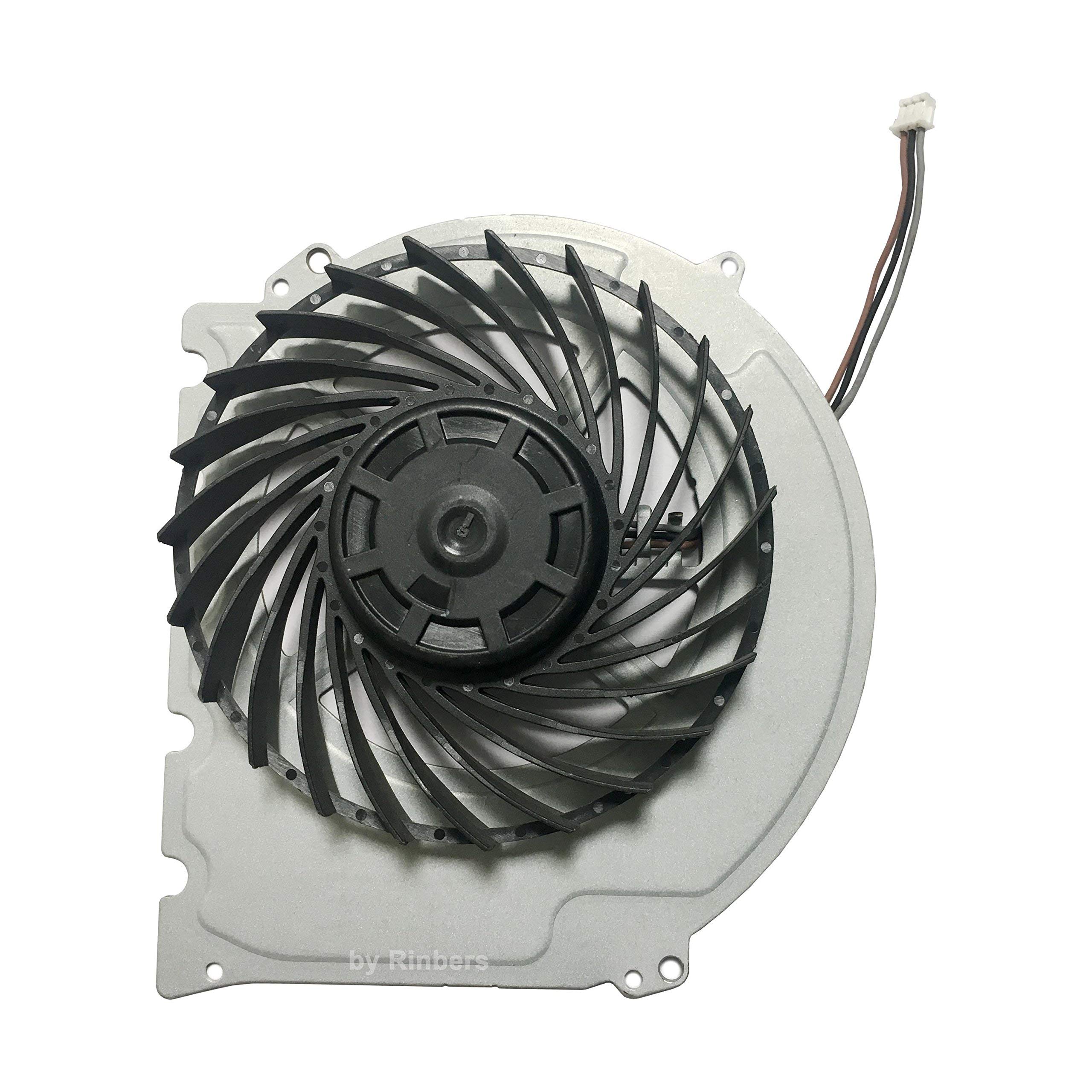 Rinbers Internal CPU GPU Cooling Cooler Fan Replacement Part for Sony Playstation 4 PS4 Slim Console CUH-2015A CUH-2016A CUH-2017A CUH-20XX 500GB with Tool Kit