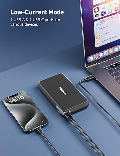 Miniatura 4 de evatronic Cargador portátil, cargador portátil de 30000 mAh, batería de carga rápida de 65 W, banco de energía USB C para Vision Pro MacBook, Dell,