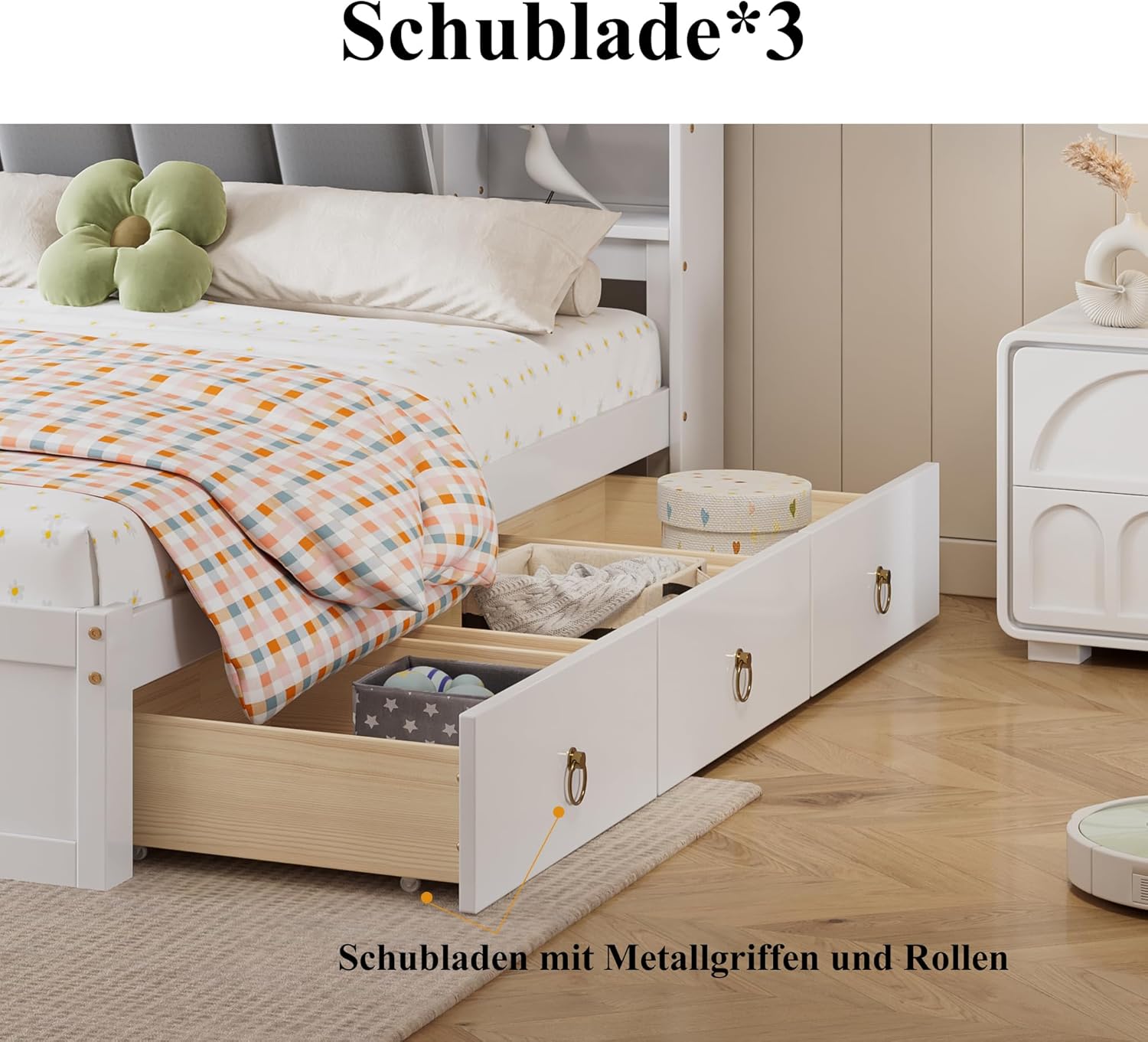 ModernLuxe Double Bed Frame without Mattress