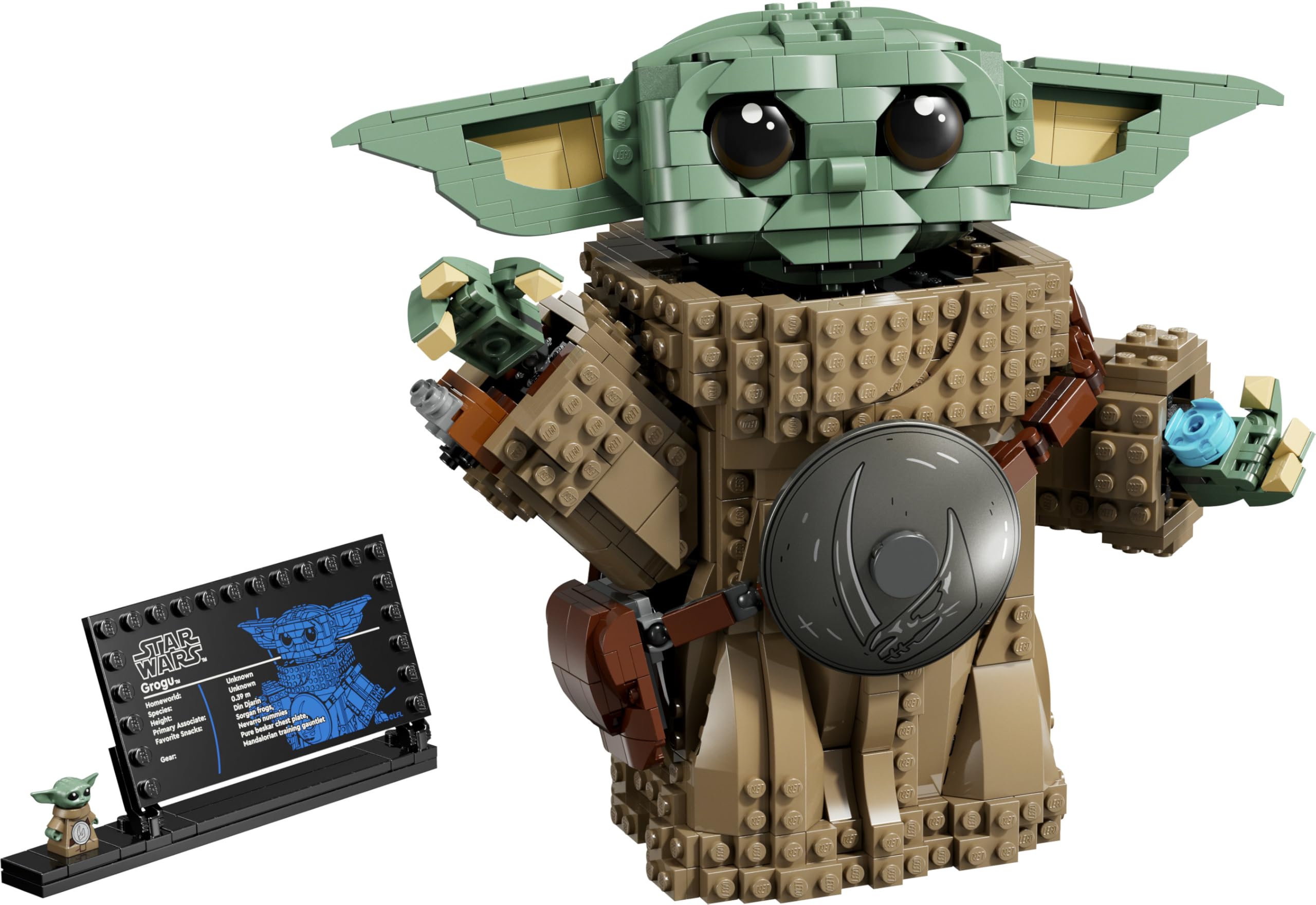 LEGO Star Wars 75446 Grogu (Lehrling des Mandalorianers) - Spielfigur Modellbau mit Beskar-Rüstung als DIY Deko - Geschenk für Jungen und Mädchen ab 10 Jahren sowie Filmfans