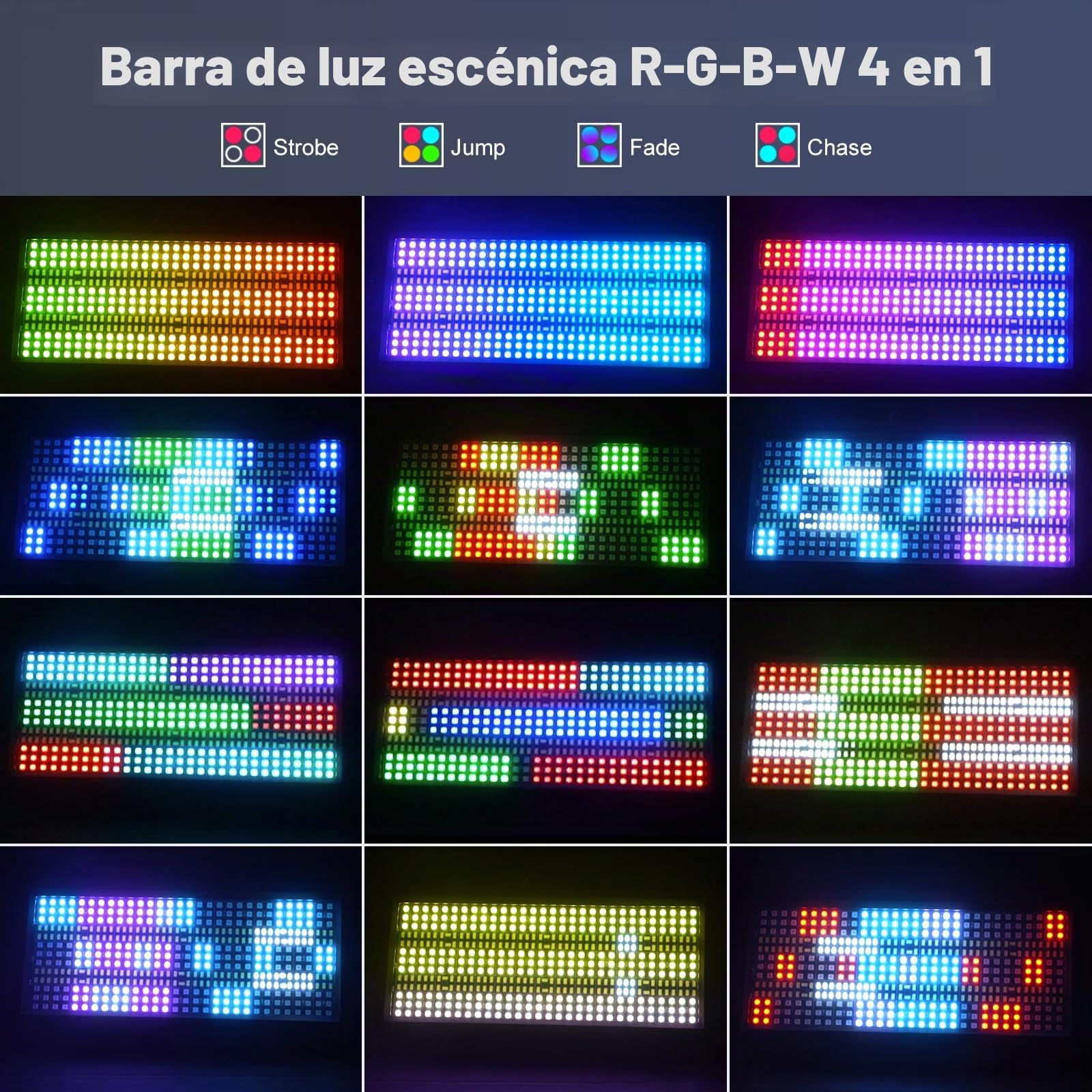 450 LEDs Wallwasher 150W RGBW Barra LED Discoteca Estroboscópico Luz de la Etapa con Control Rmoto para Discoteca Escenarios Boda Exterior Fiesta