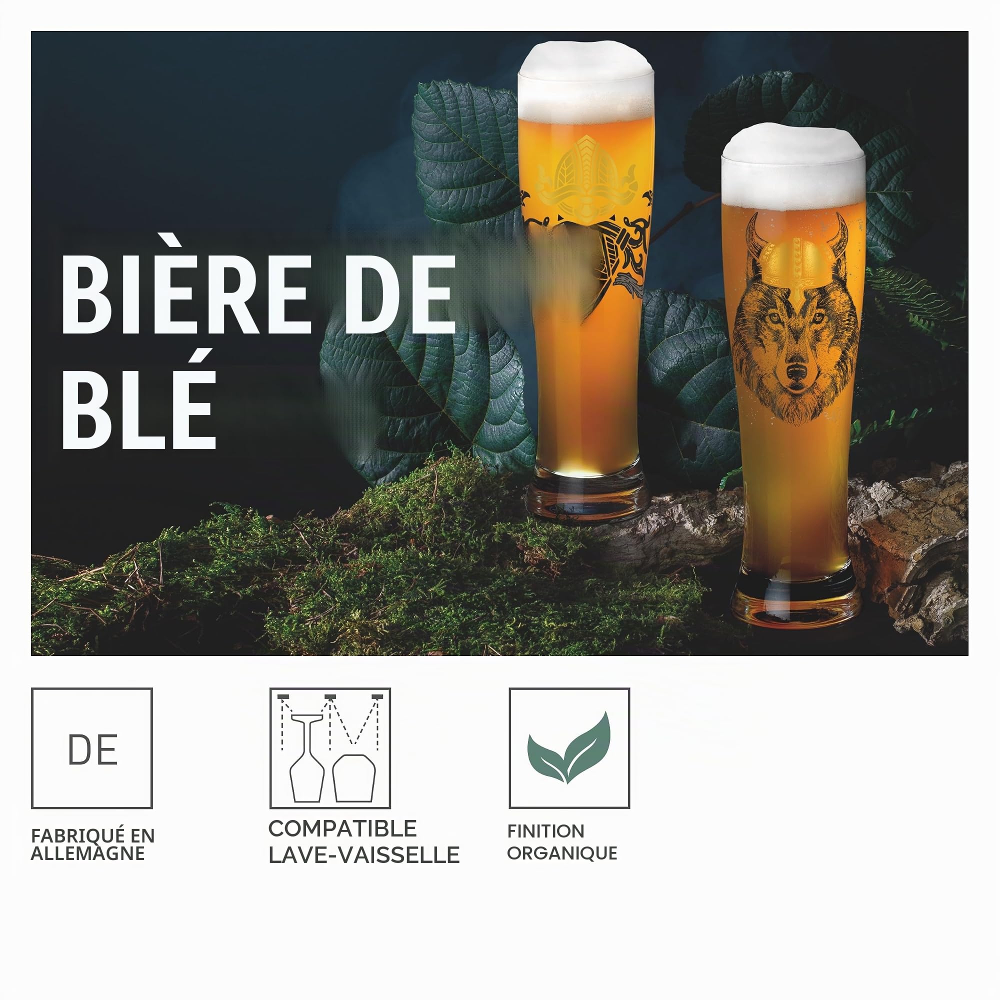 RITZENHOFF Verre à bière - 500 ml - Fabriqué en Allemagne
