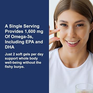 Carlson Elite Omega-3 Gems, 1600 mg, From Norway, Lemon, 240 Softgels | Omega-3 Fatty Acids Including EPA and DHA; Wild-Caught Fish Oil Supplement; Sustainably Sourced Omega 3 Fish Oil Capsules